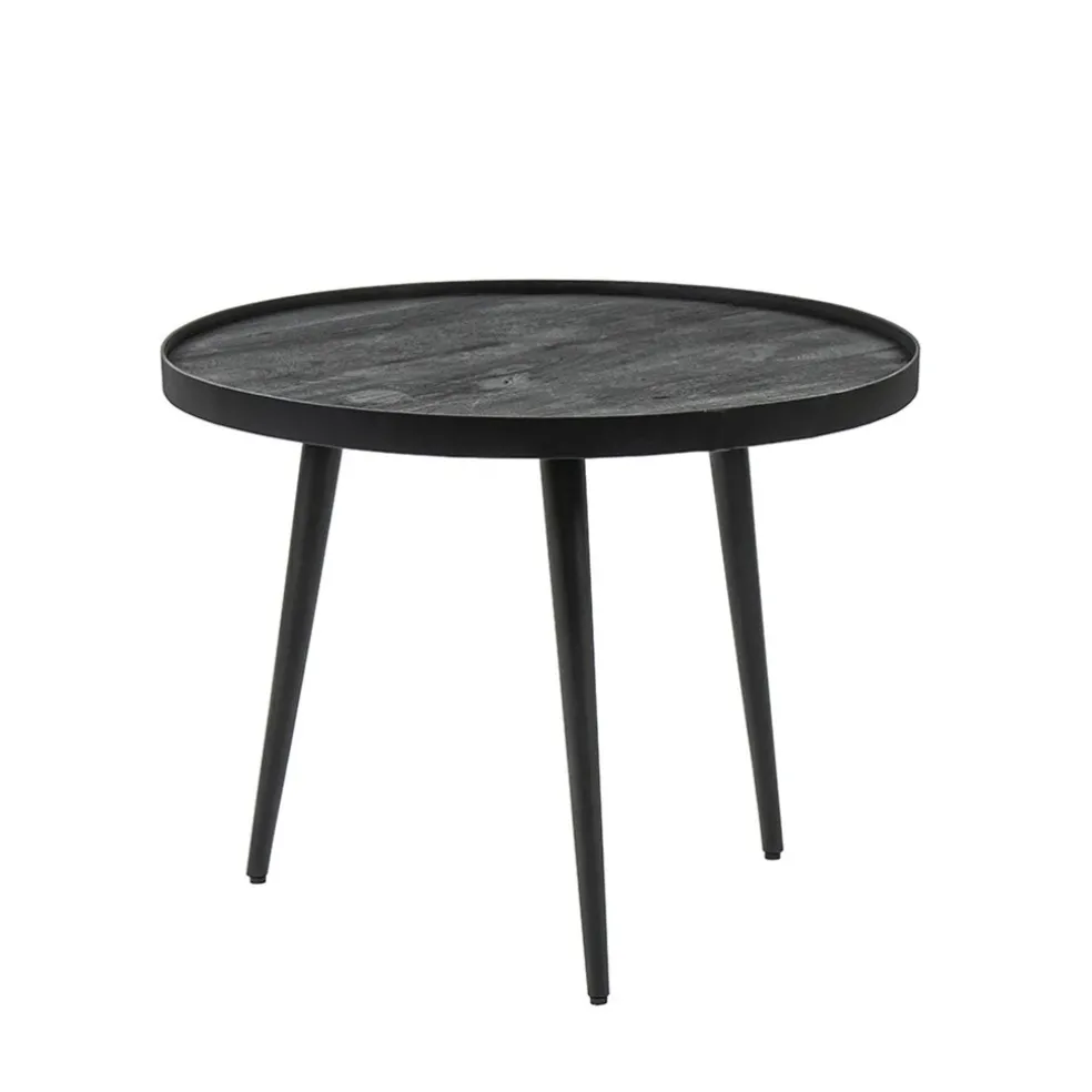 Discount Straluma Mango houten koffietafel set van 2 zwart