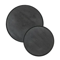 Discount Straluma Mango houten koffietafel set van 2 zwart