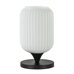 Cheap Straluma Mat witte tafellamp met zwarte voet