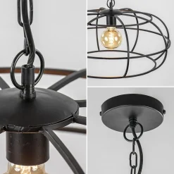 Clearance Straluma Mat zwart metalen hanglamp Imelda Light and Living