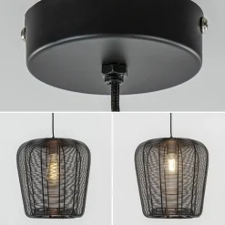 Clearance Straluma Mat zwarte hanglamp Adeta Light and Living