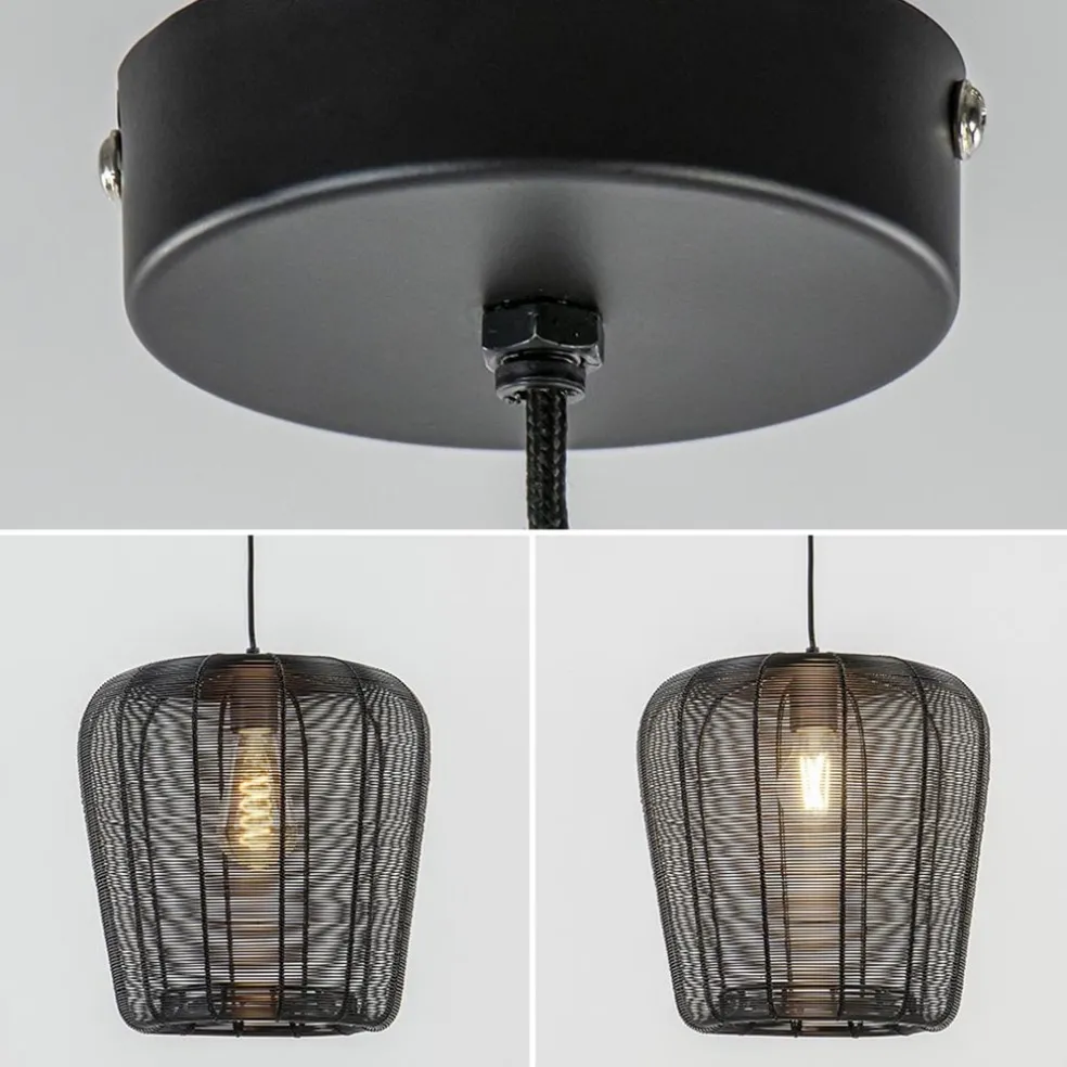 Clearance Straluma Mat zwarte hanglamp Adeta Light and Living