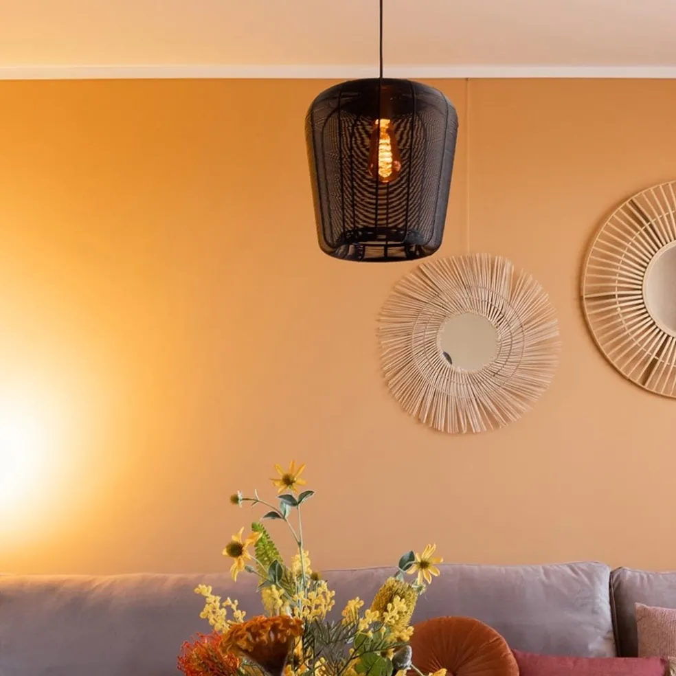 Clearance Straluma Mat zwarte hanglamp Adeta Light and Living