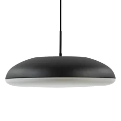 Fashion Straluma Mat zwarte hanglamp koepel met witte kap