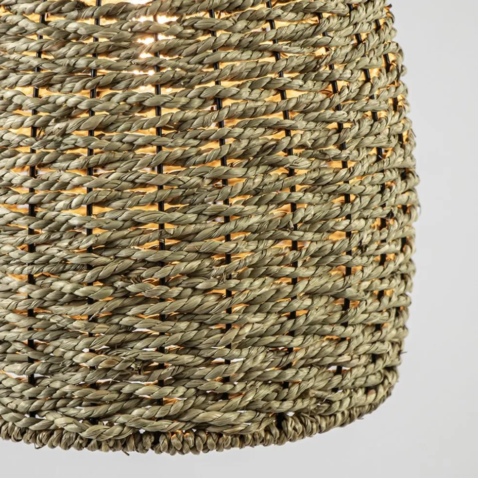 New Straluma Mat zwarte hanglamp met touw
