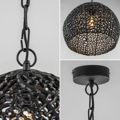 New Straluma Mat zwarte hanglamp Sinula Light and Living
