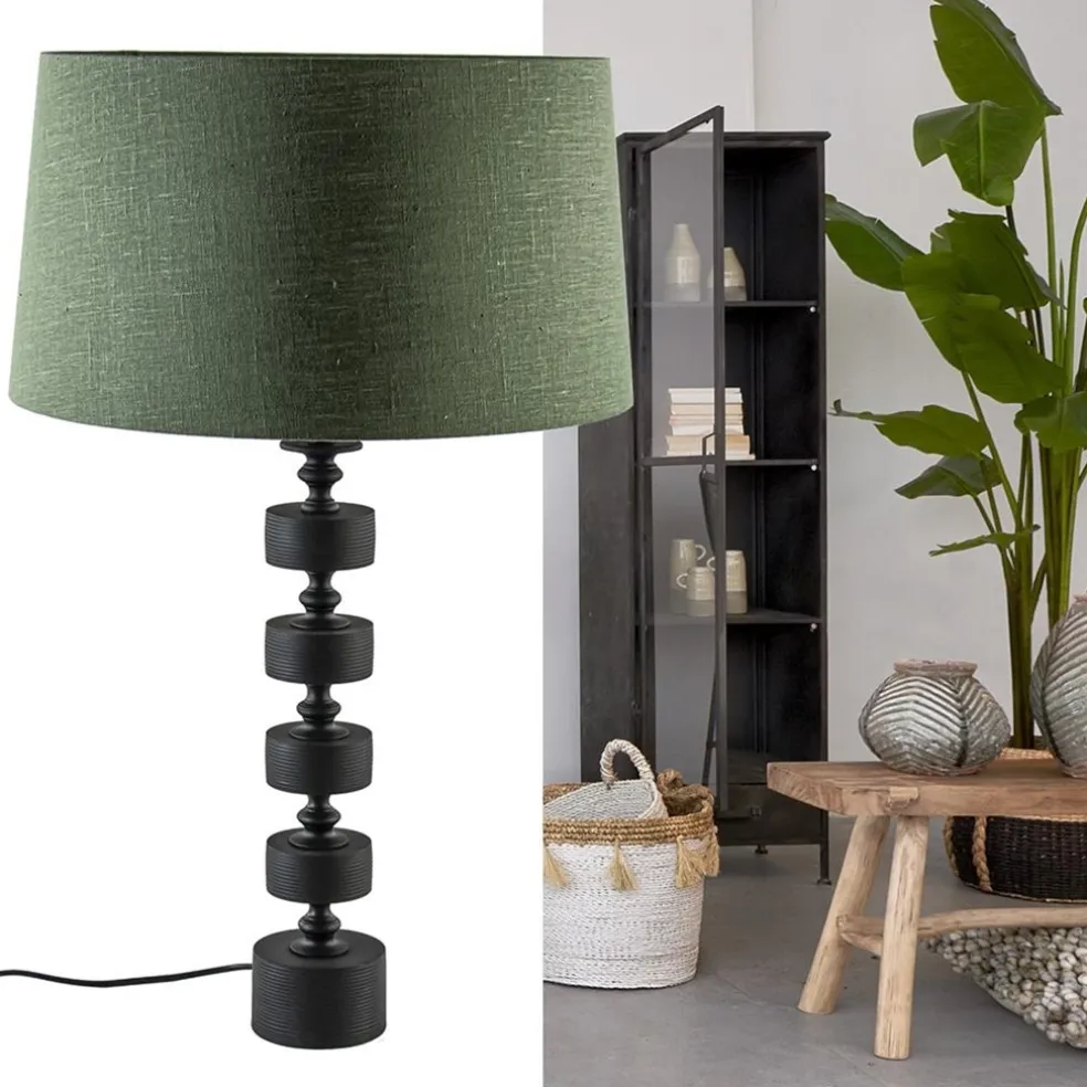 Store Straluma Mat zwarte lampvoet Gody exclusief kap