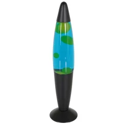 Flash Sale Straluma Mat zwarte lavalamp met blauw water en groene vlekken