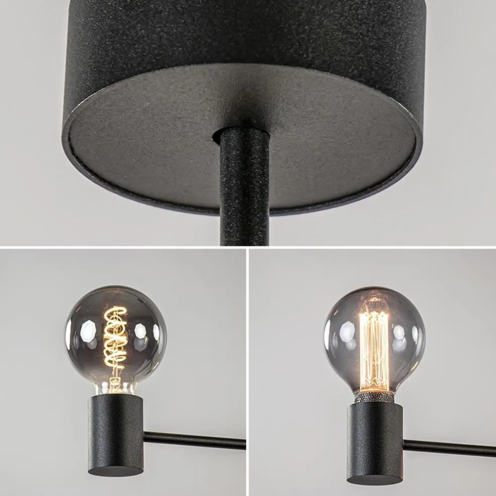 Fashion Straluma Mat zwarte 4-lichts hanglamp
