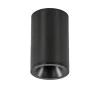 Sale Straluma Mat zwarte opbouwspot rond IP54 badkamer/buiten