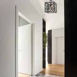 New Straluma Mat zwarte plafondlamp metaal met vierkante kap
