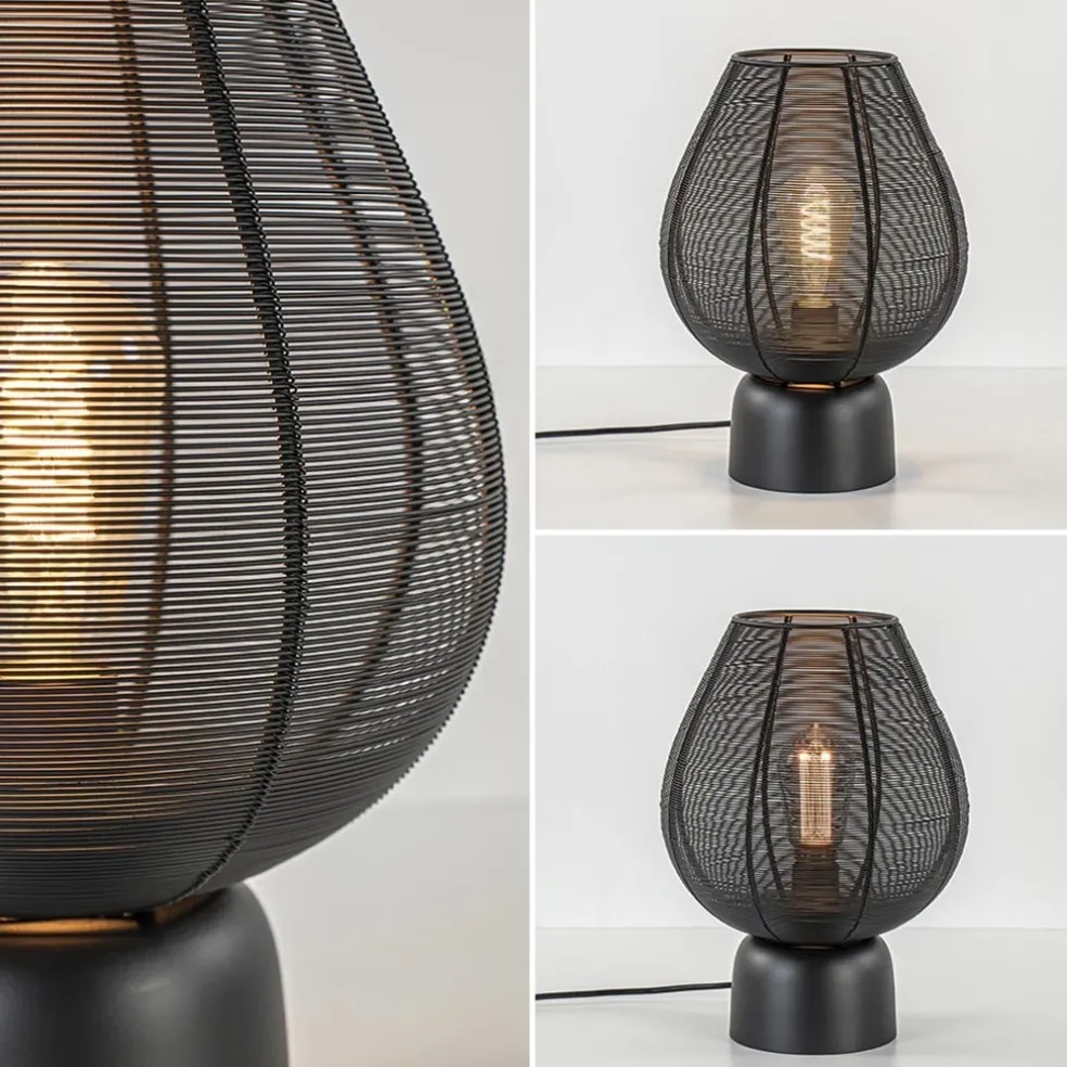 Hot Straluma Mat zwarte tafellamp Suneko Light and Living