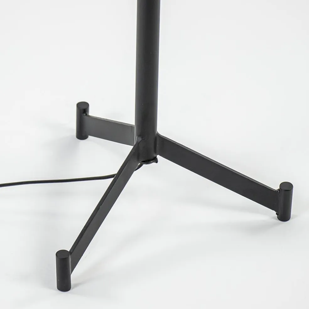 Outlet Straluma Mat zwarte vloerlamp Dennis Light & Living