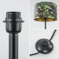 Outlet Straluma Mat zwarte vloerlamp Dennis Light & Living