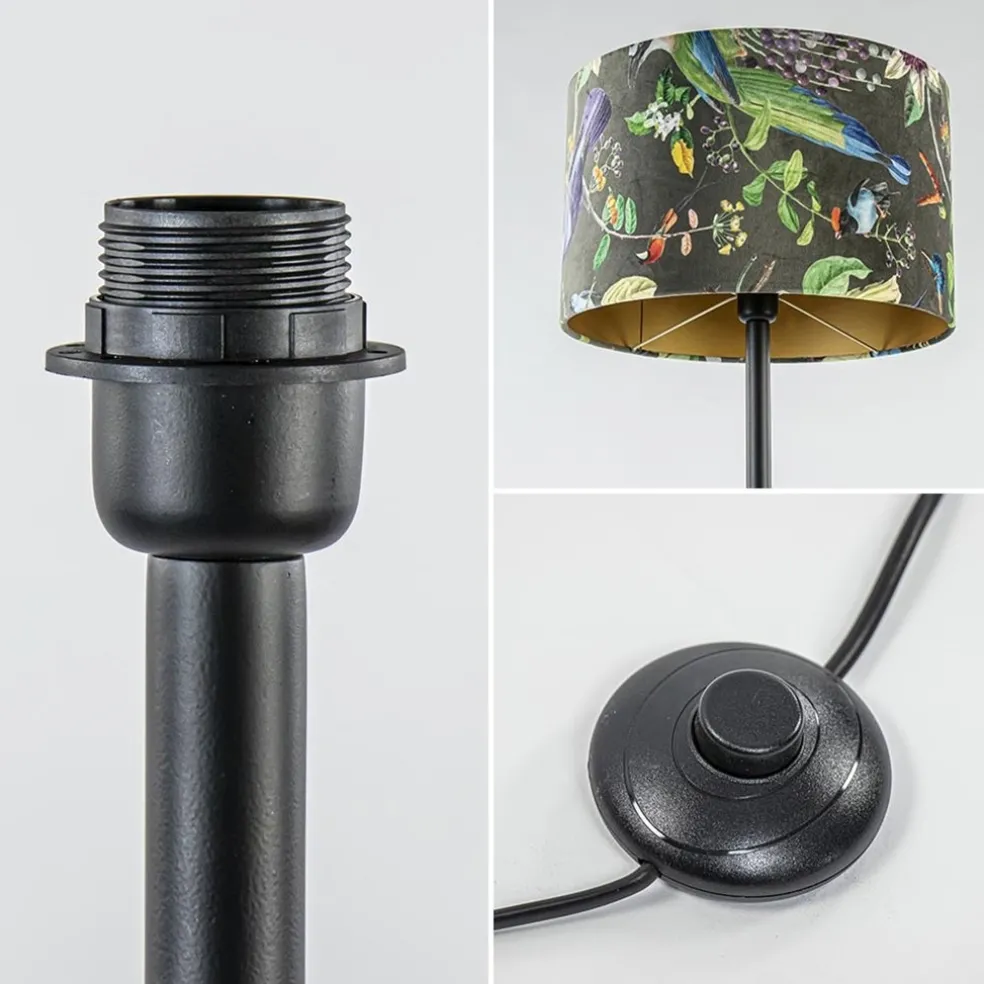 Outlet Straluma Mat zwarte vloerlamp Dennis Light & Living