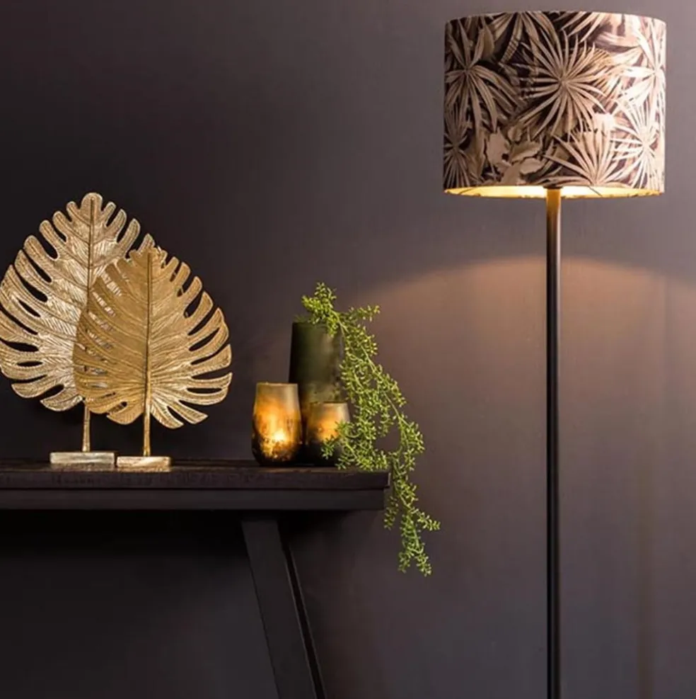 Outlet Straluma Mat zwarte vloerlamp Dennis Light & Living