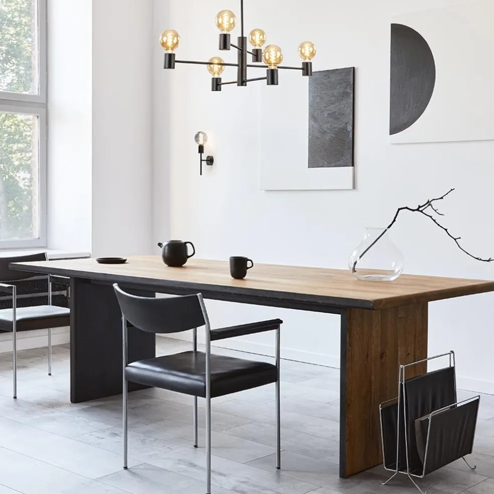 Store Straluma Mat zwarte wandlamp exclusief lichtbron