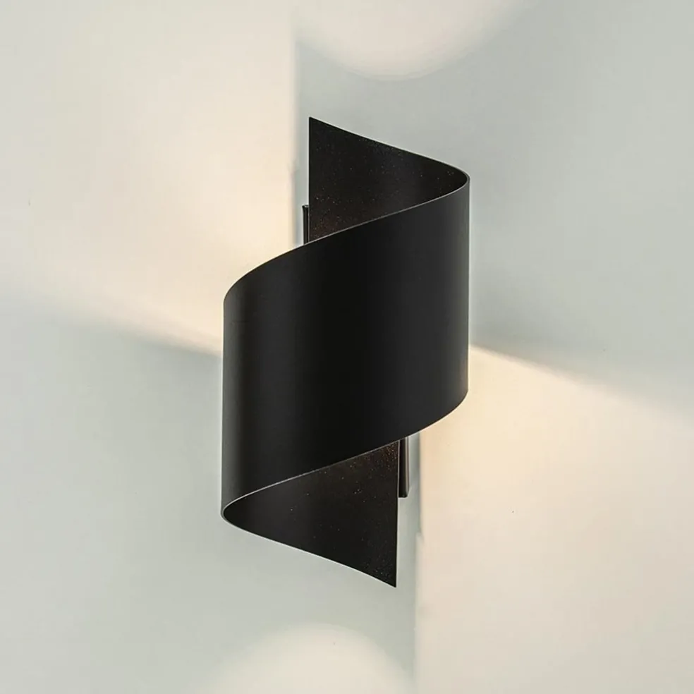 Sale Straluma Mat zwarte wandlamp krul G9
