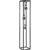 Discount Straluma Metalen design vloerlamp zwart frame rechthoek