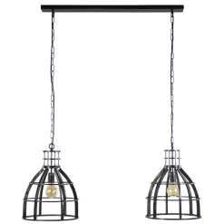 New Straluma Metalen eettafel hanglamp 2-lichts kooi