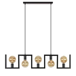 Clearance Straluma Metalen eettafel hanglamp zwart frame