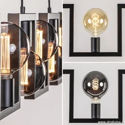Clearance Straluma Metalen eettafel hanglamp zwart frame