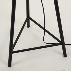 Best Straluma Metalen kooi vloerlamp oud-brons L&L