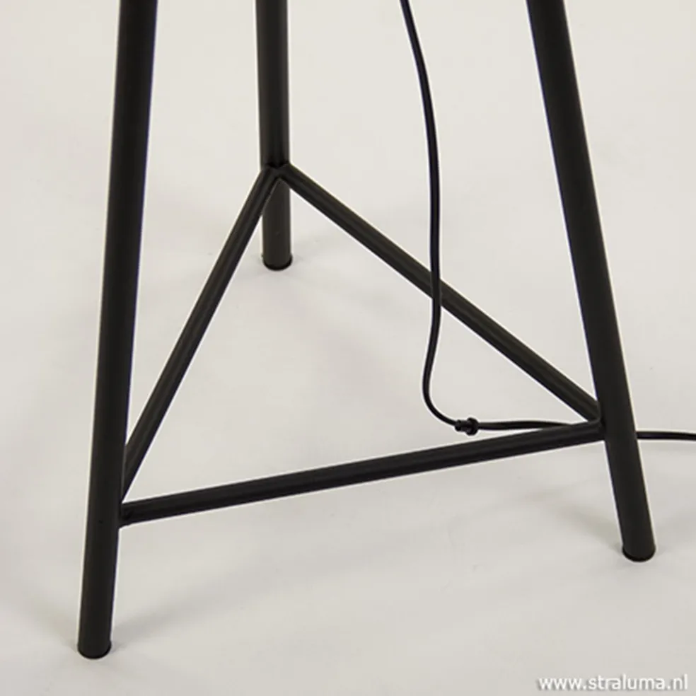 Best Straluma Metalen kooi vloerlamp oud-brons L&L