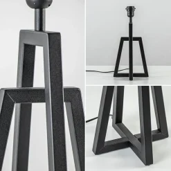 Outlet Straluma Metalen lampvoet mat zwart exclusief kap