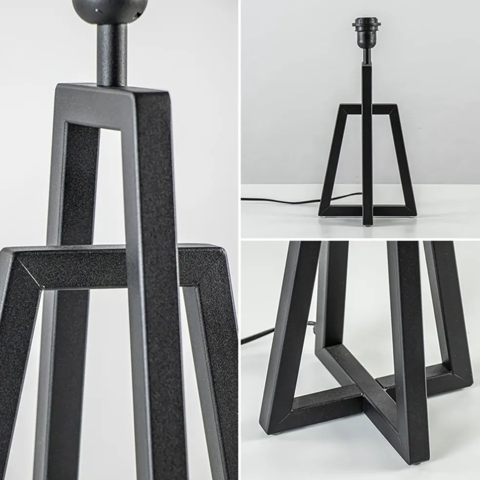 Outlet Straluma Metalen lampvoet mat zwart exclusief kap