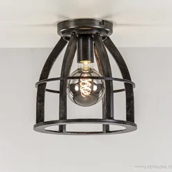 Sale Straluma Metalen plafondlamp antiek zwart