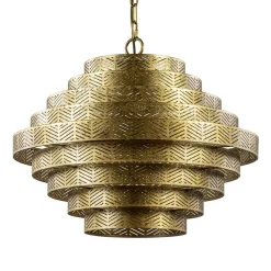 Store Straluma Metalen robuuste hanglamp ambachtelijk brons rond
