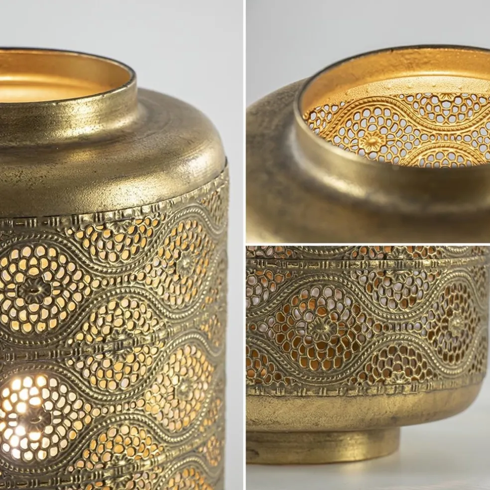 Best Straluma Metalen tafellamp lantaarn goud Oriental