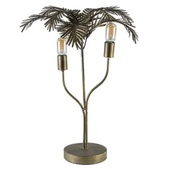Sale Straluma Metalen tafellamp Palm antiek brons Light and Living