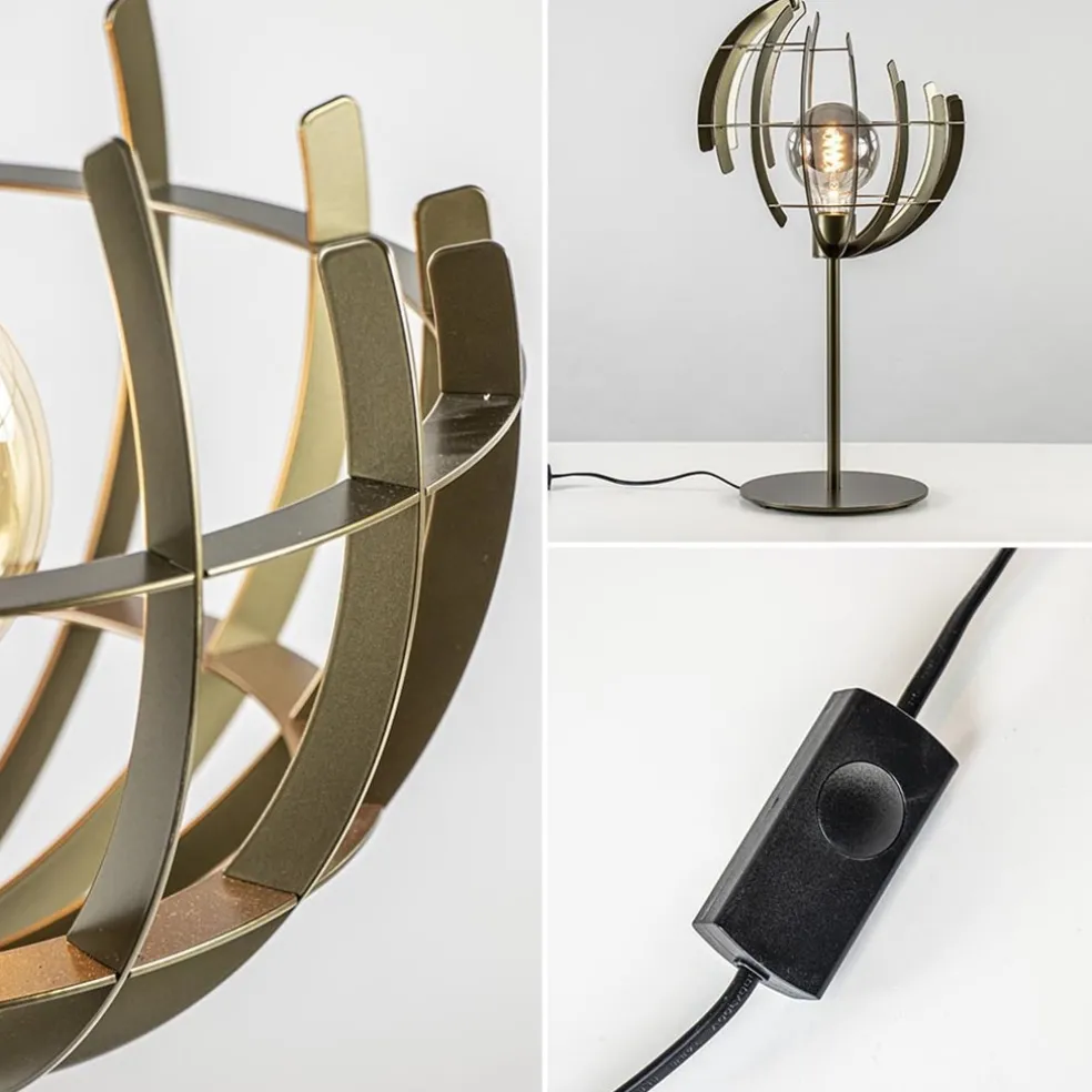 Best Sale Straluma Metalen tafellamp Terra met oud messing afwerking