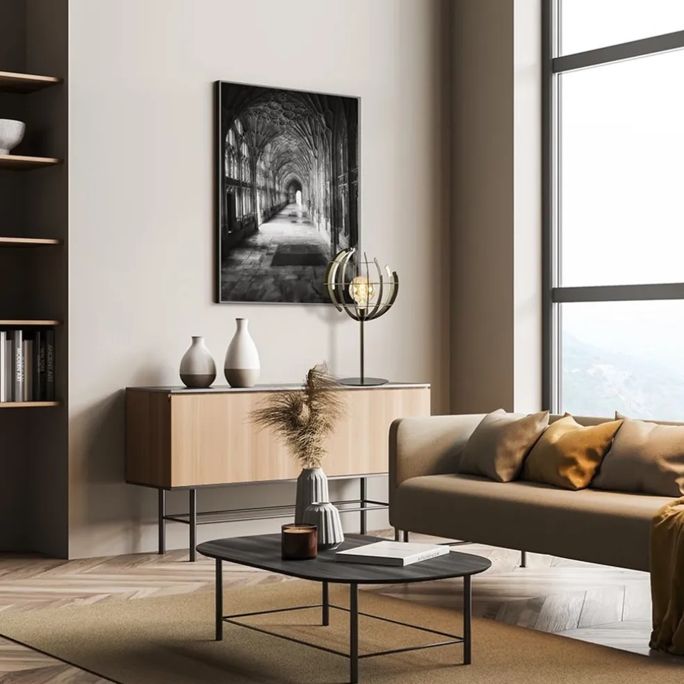Best Sale Straluma Metalen tafellamp Terra met oud messing afwerking