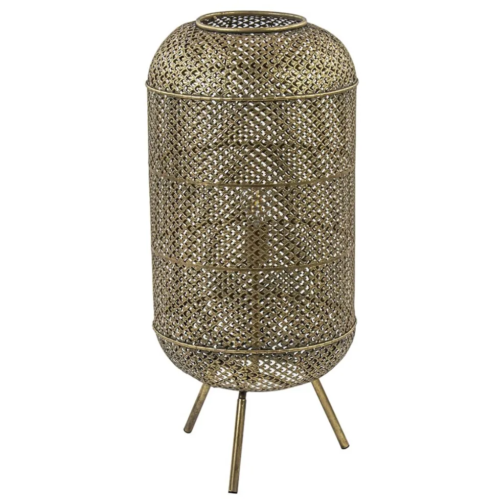 Shop Straluma Metalen vloerlamp Oosterse lantaarn goud