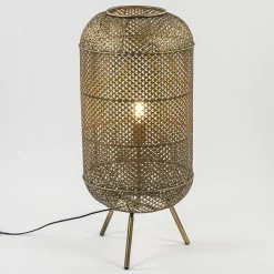 Shop Straluma Metalen vloerlamp Oosterse lantaarn goud