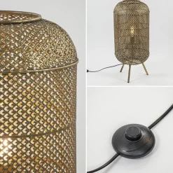 Shop Straluma Metalen vloerlamp Oosterse lantaarn goud