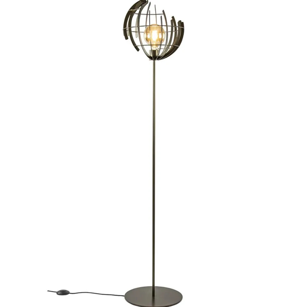 Store Straluma Metalen vloerlamp Terra oud messing