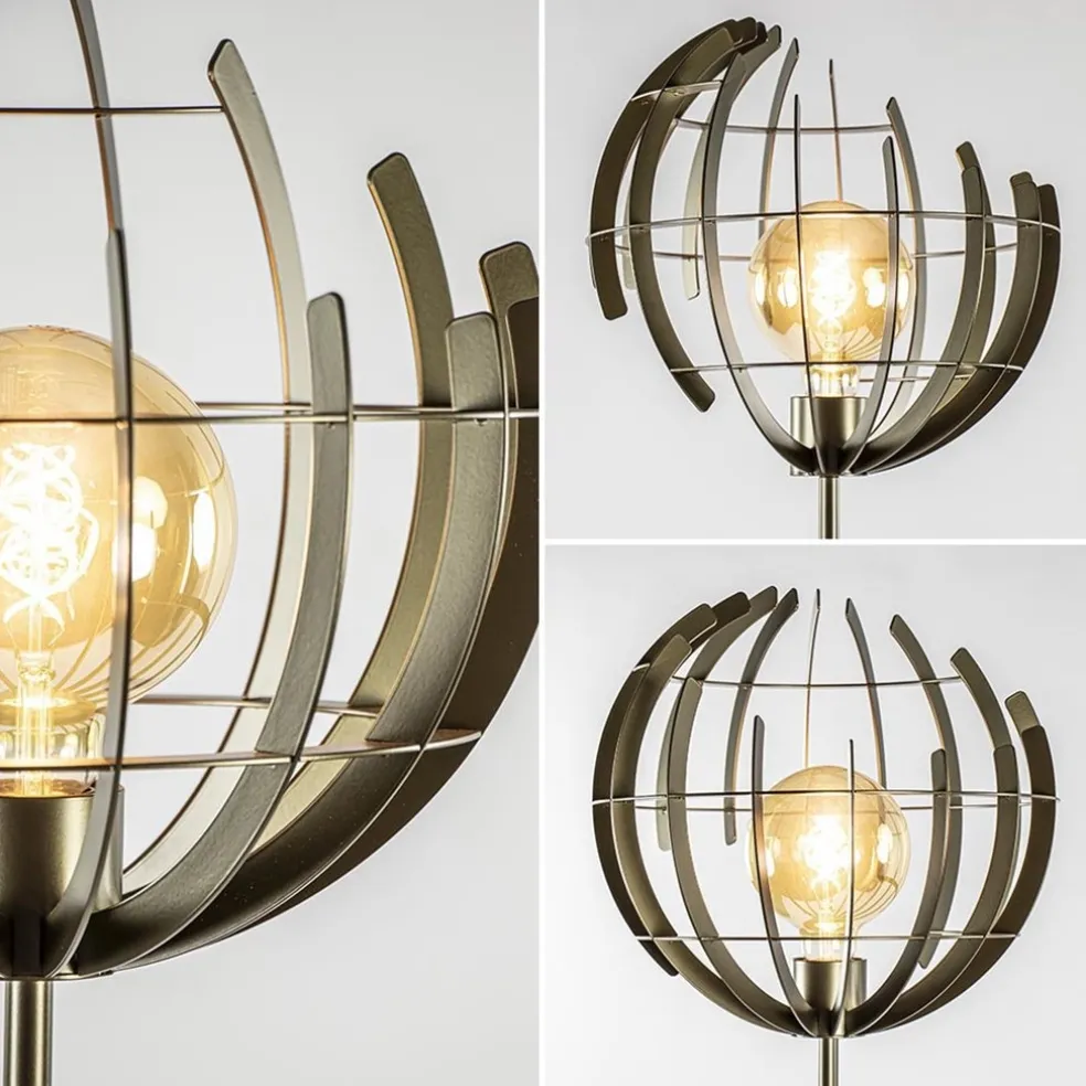Store Straluma Metalen vloerlamp Terra oud messing