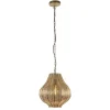 Hot Straluma Micha grote goud hanglamp oosters landelijk Light & Living