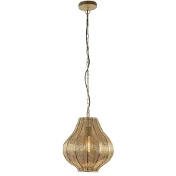 Hot Straluma Micha grote goud hanglamp oosters landelijk Light & Living
