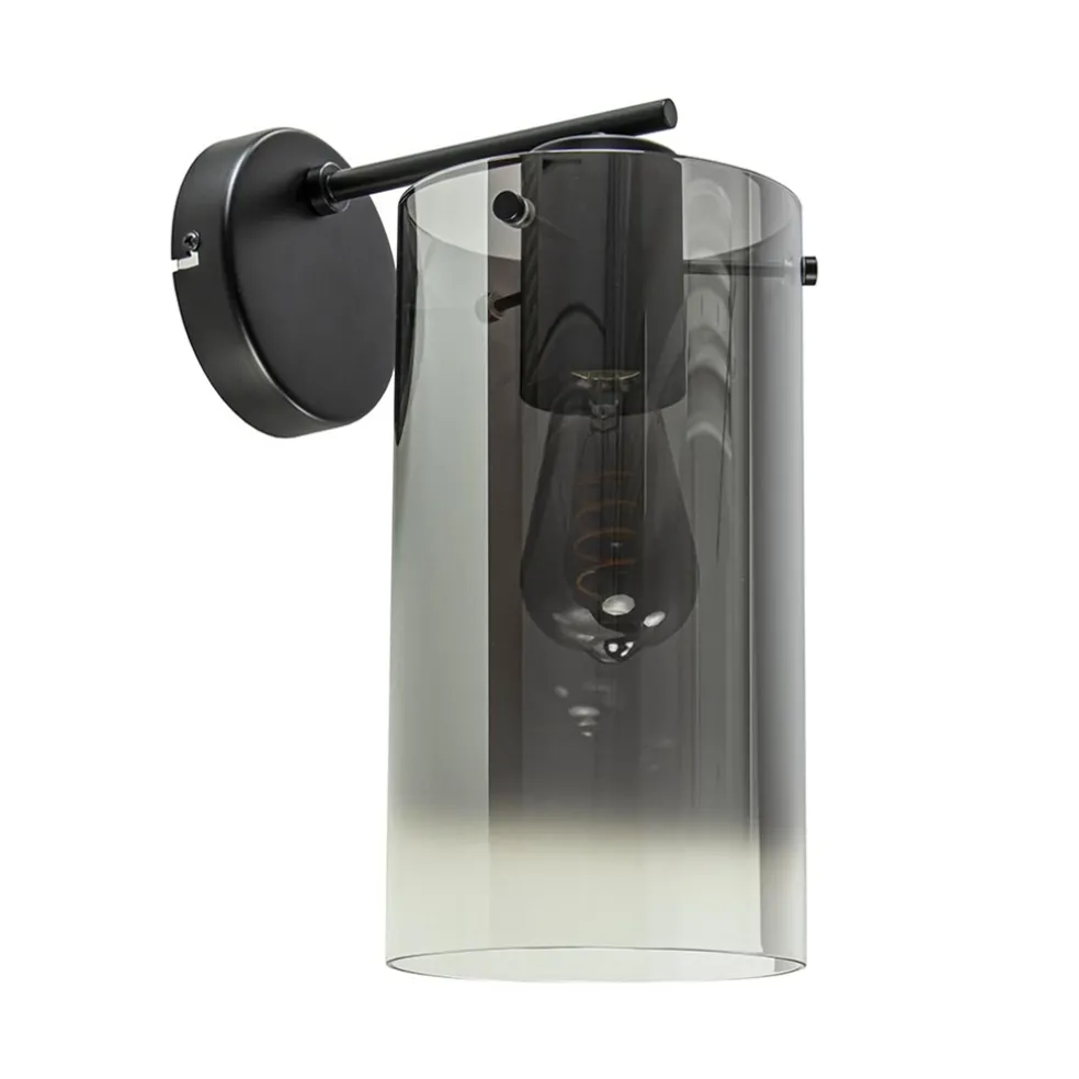 Cheap Straluma Modern klassieke wandlamp cilinder met smoke glas