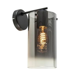 Cheap Straluma Modern klassieke wandlamp cilinder met smoke glas