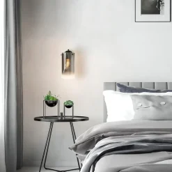 Cheap Straluma Modern klassieke wandlamp cilinder met smoke glas