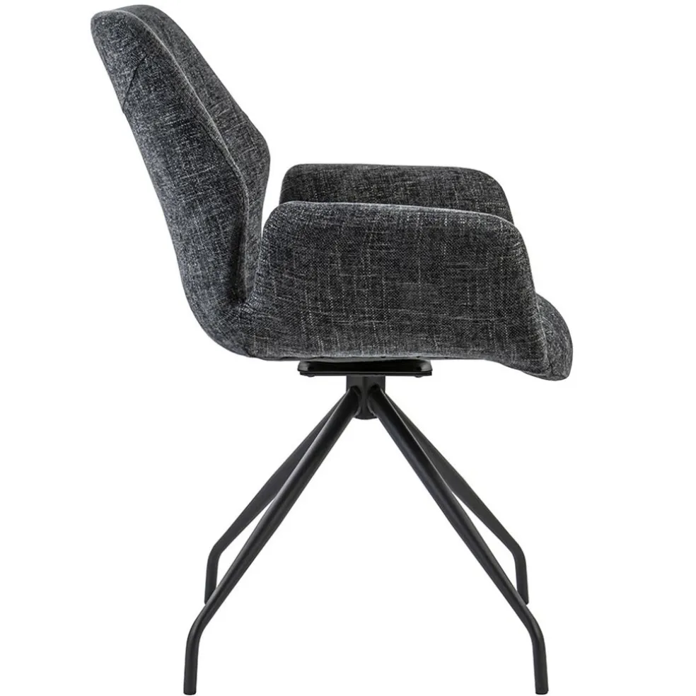 Cheap Straluma Moderne armstoel donker grijs draaibaar met return-system