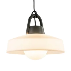 Outlet Straluma Moderne buitenlamp hang antraciet met wit IP65
