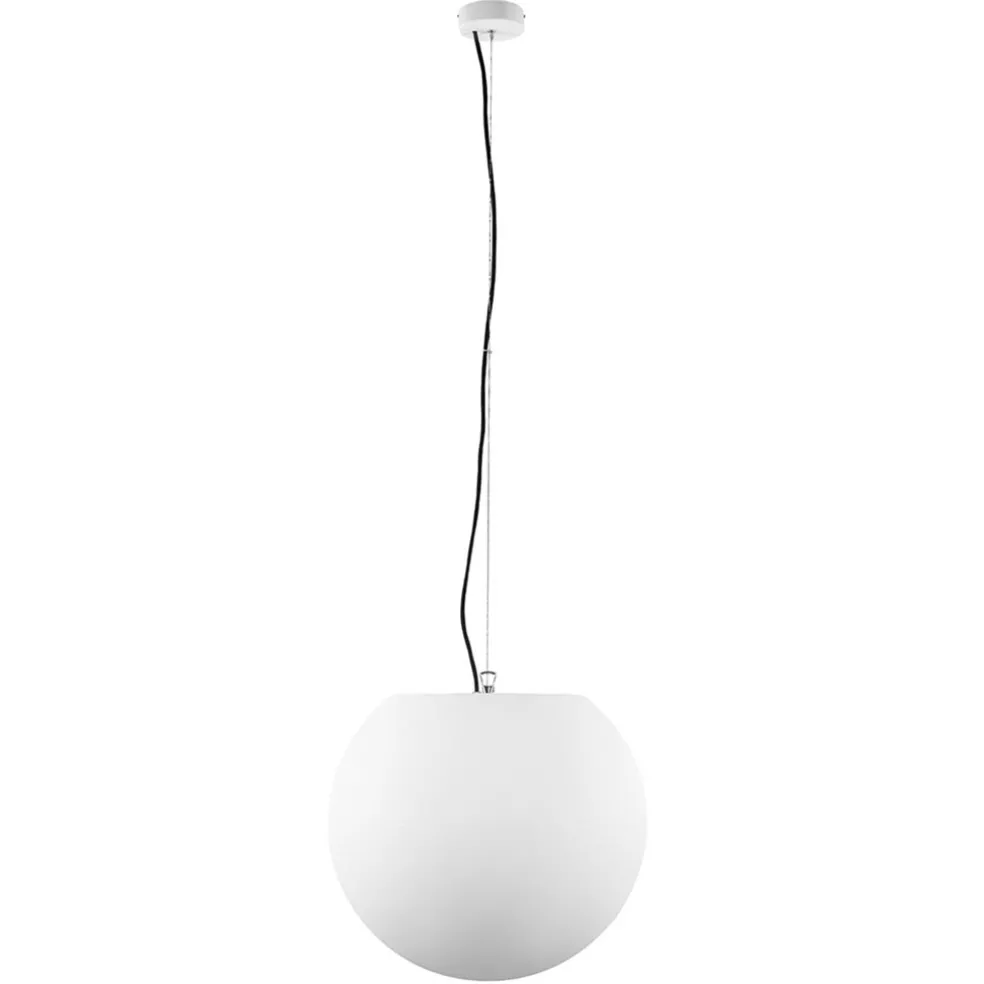 Hot Straluma Moderne buitenlamp hang witte bol 45 cm