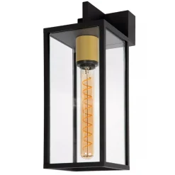 Cheap Straluma Moderne buitenlamp rechthoek zwart met goud IP54